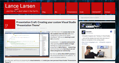 Desktop Screenshot of lancelarsen.com