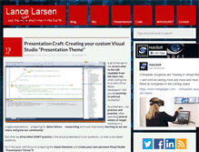 Tablet Screenshot of lancelarsen.com
